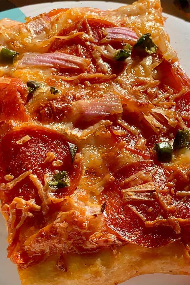 High Altitude New York–Style Pizza Close-Up